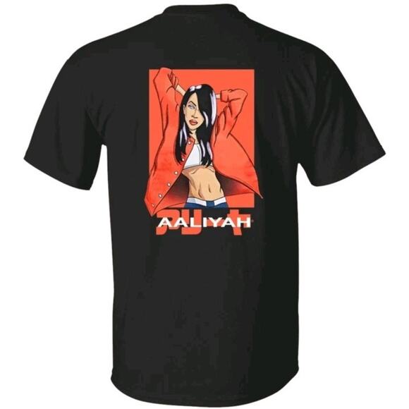 Ripple Junction Other - Aaliyah T-Shirt Ripple Junction Comic Cartoon Style Anime Black Red Tee S Small